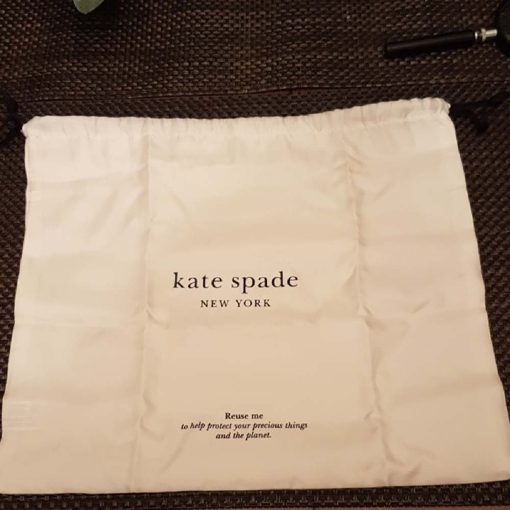 Kate Spade White Drawstring Bag